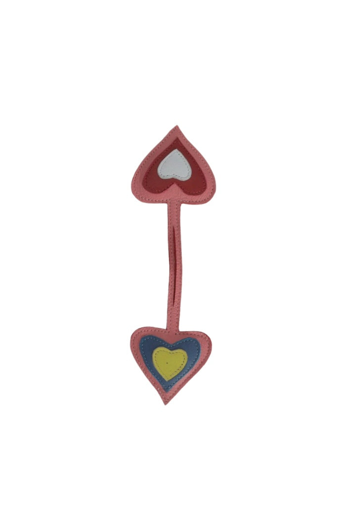 Heart Shaped Leather Charm