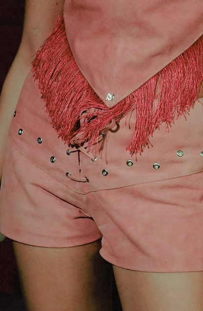 Jason Suede Shorts Pink
