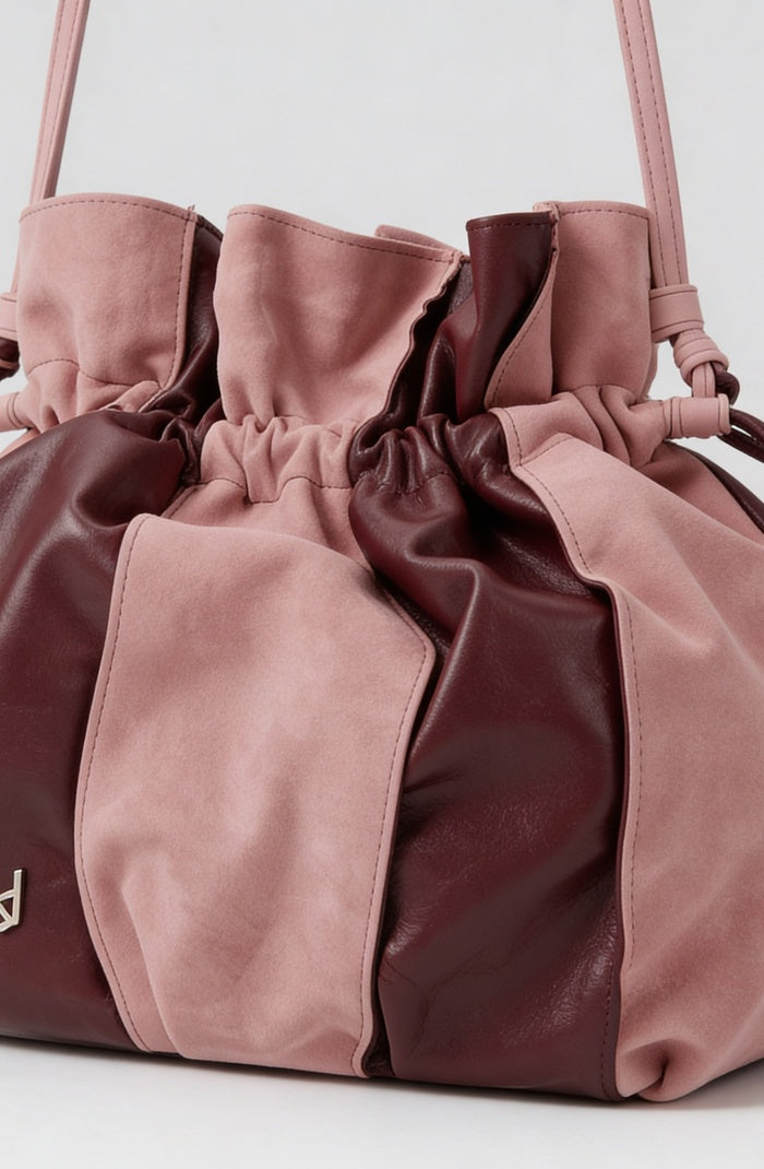 Charlie II Leather Bag Burgundy