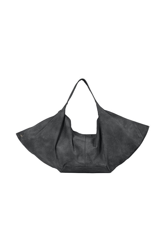 Ophelia Oversized Leather Bag Washed Grey
