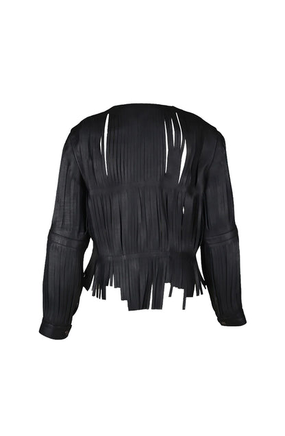 Ayla Leather Jacket Black