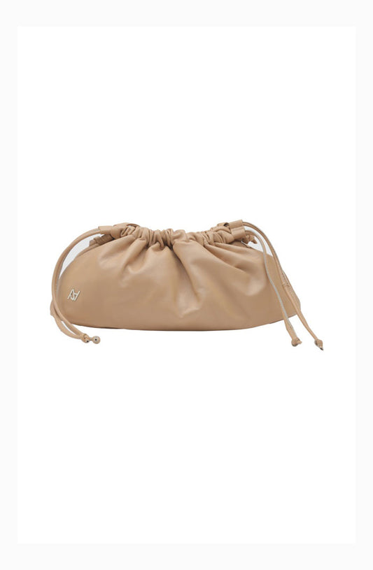 Charlie Leather Bag Nude Beige