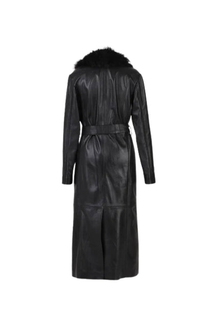 Dominic Leather Coat Black