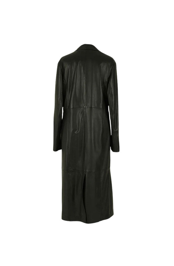 Aster Leather Coat Black