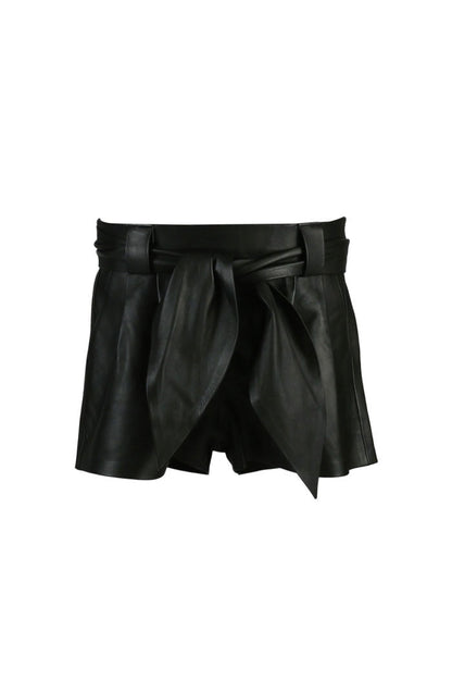 Moonbow Leather Shorts Black