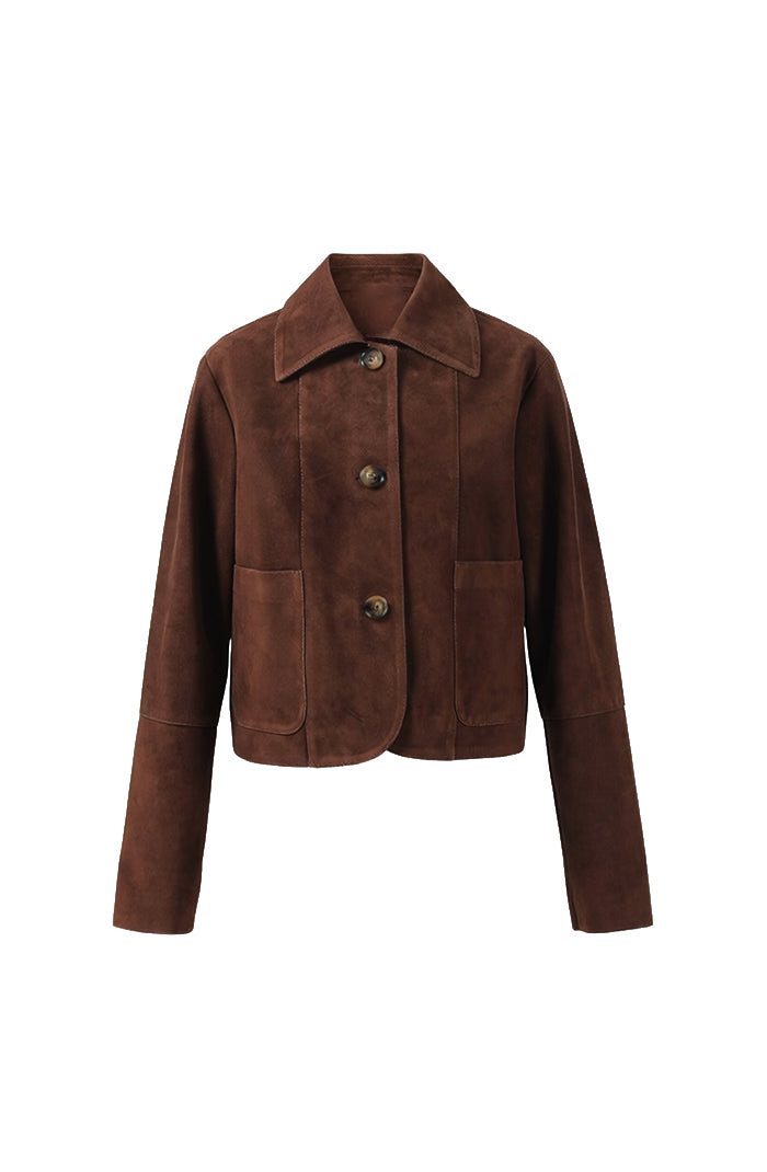Harper Suede Jacket Brown