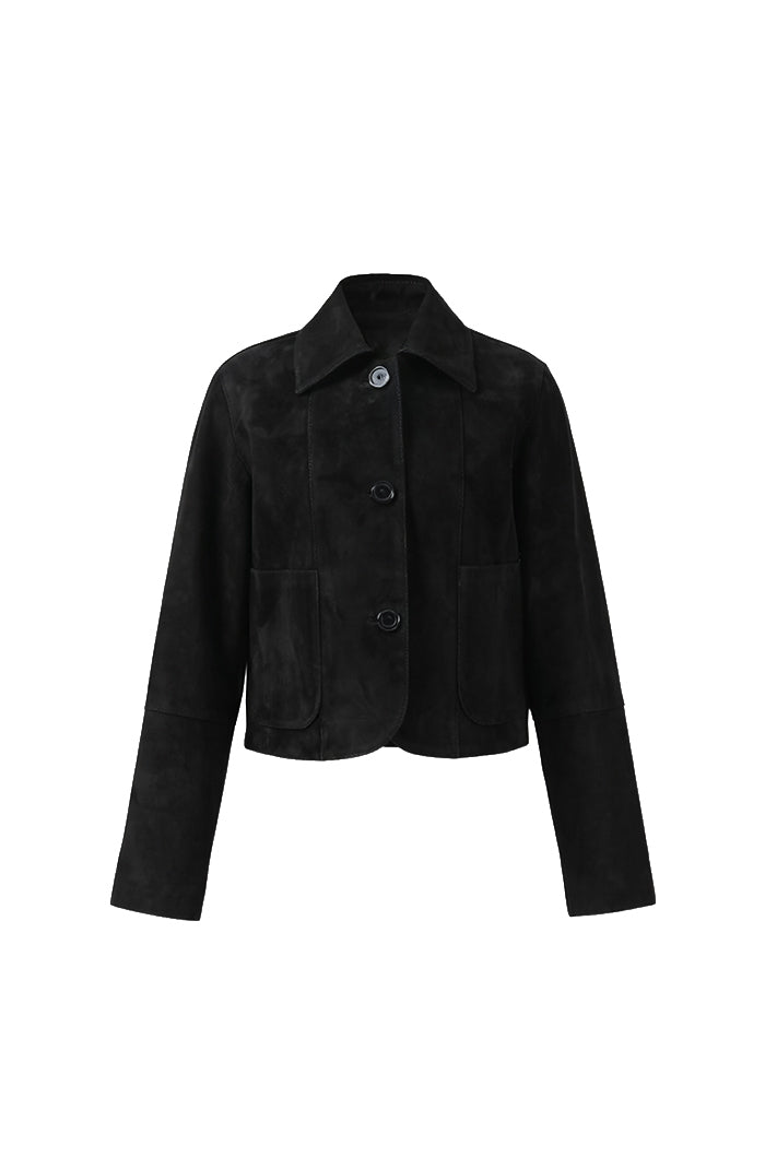 Harper Suede Jacket Black