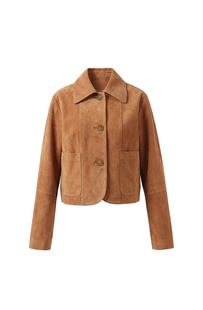 Harper Suede Jacket Beige
