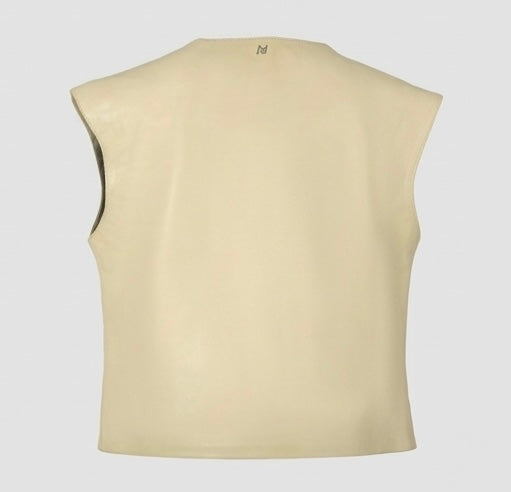 Fiona Leather Top Butter Yellow