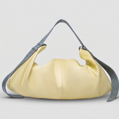Ophelia II Oversized Leather Bag Butter Yellow