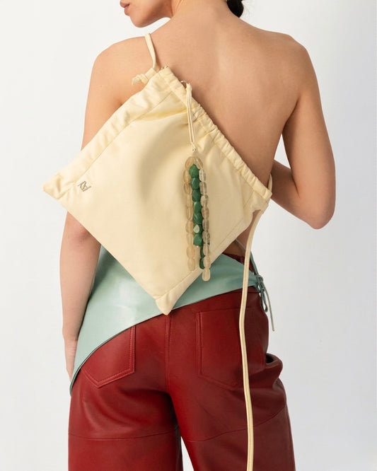 Melissa Clutch Leather Bag Butter Yellow