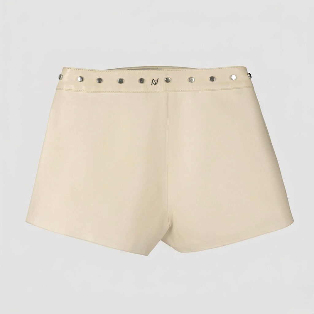 Sterling Leather Shorts Butter Yellow