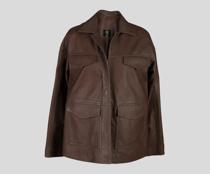 Sienna Leather Jacket Brown