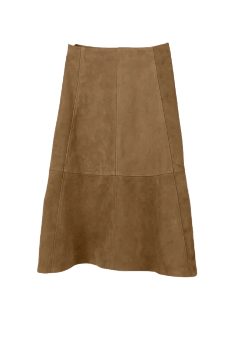 Isabelle Suede Skirt Beige