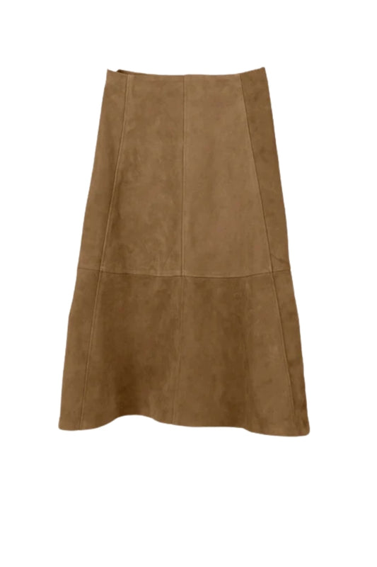 Isabelle Suede Skirt Beige