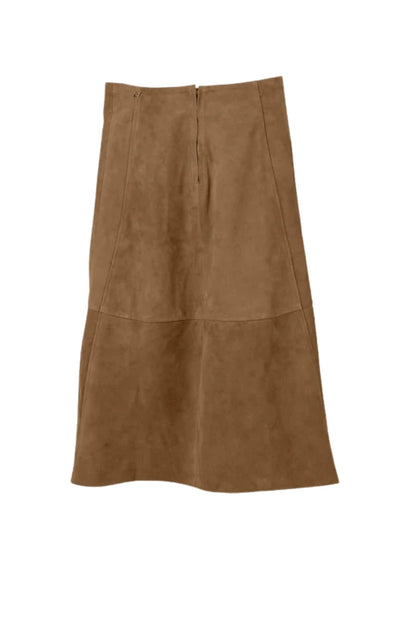 Isabelle Suede Skirt Beige