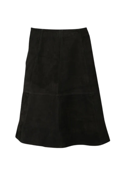 Isabelle Suede Skirt Black