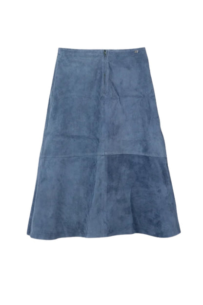 Isabelle Suede Skirt Blue