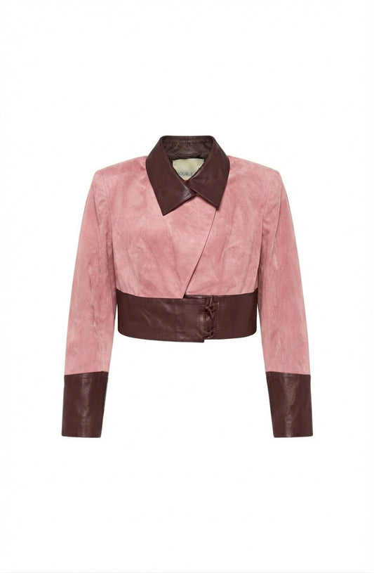 Orion Suede Jacket Pink