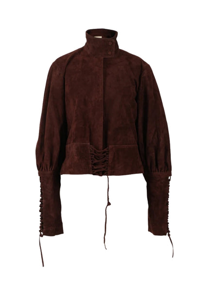 Jade Suede Jacket Brown