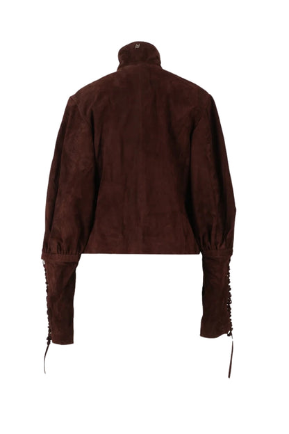 Jade Suede Jacket Brown