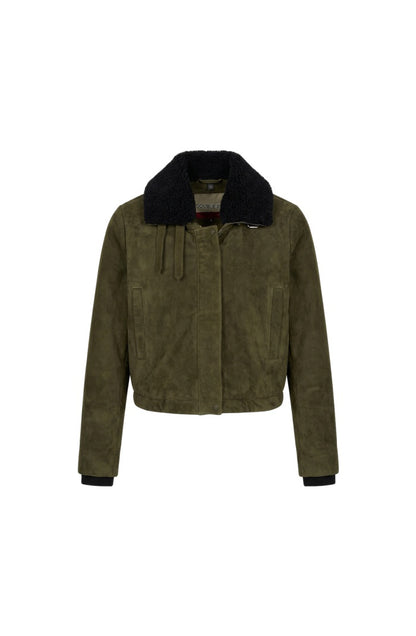 Jasper Suede Jacket Olive