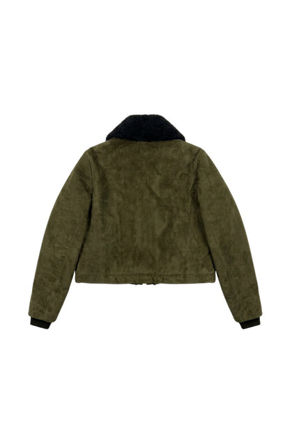 Jasper Suede Jacket Olive