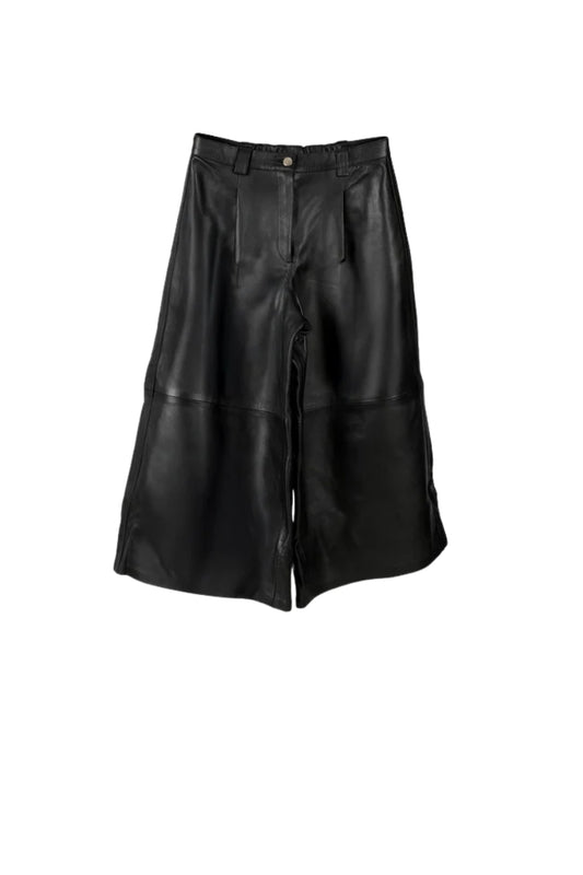 Justin Leather Pants Black