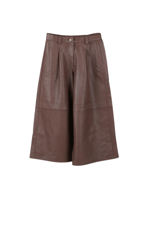 Justin Leather Pants Brown