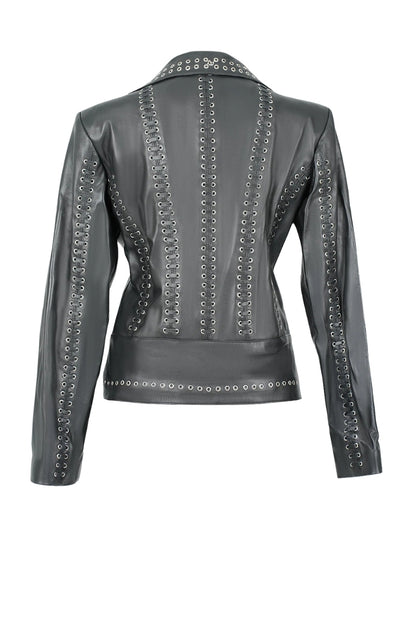 Kayla Leather Jacket Black