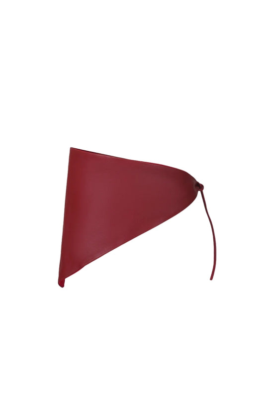 Leather Bandana Red
