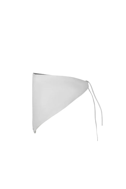 Leather Bandana White
