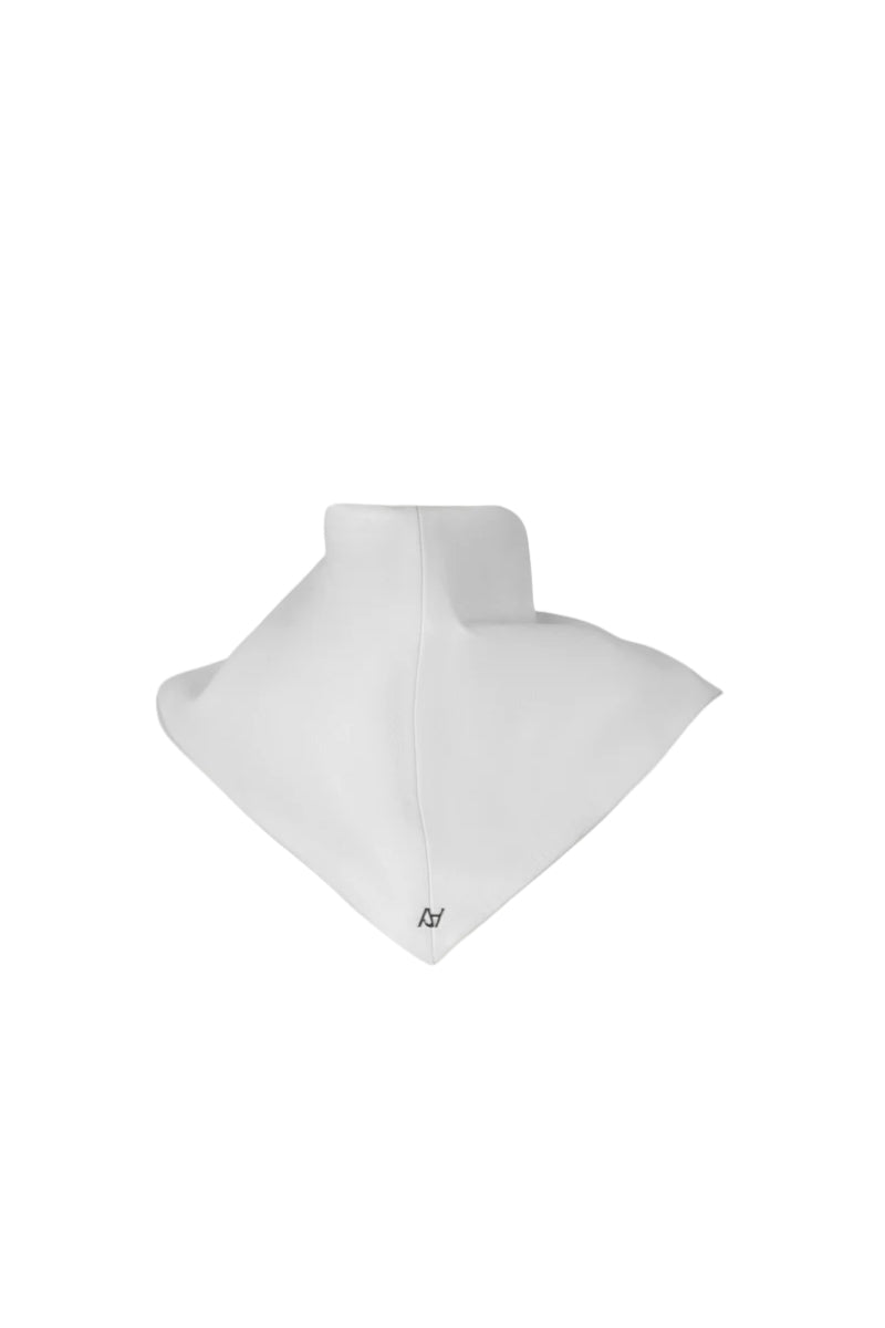 Leather Bandana White