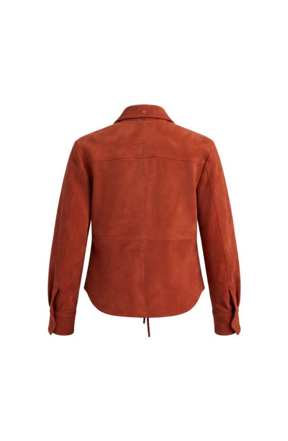 Liana Suede Shirt Red