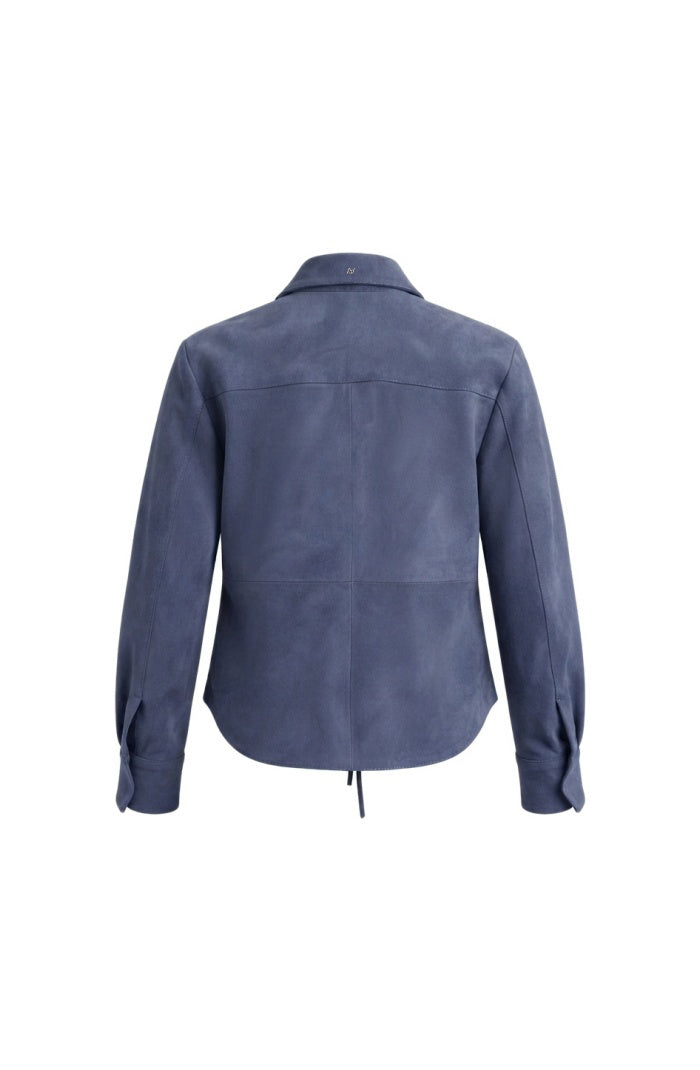 Liana Suede Shirt Blue