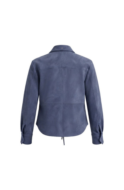 Liana Suede Shirt Blue