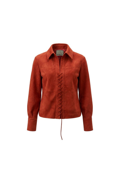 Liana Suede Shirt Red