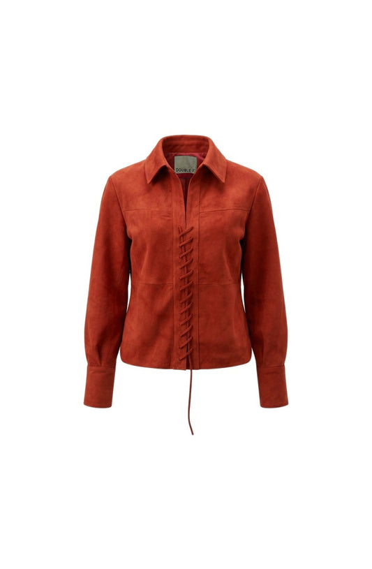 Liana Suede Shirt Red