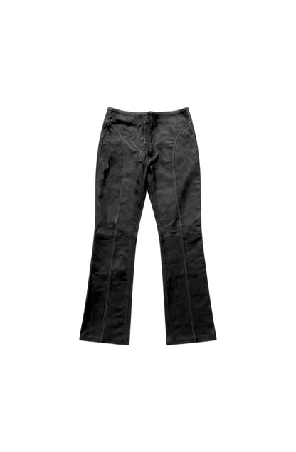 Isaac Leather Pants Black