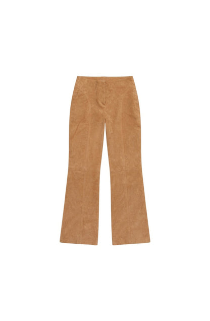 Isaac Suede Pants Beige