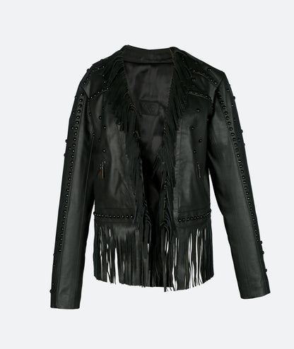 Lynx Leather Jacket Black