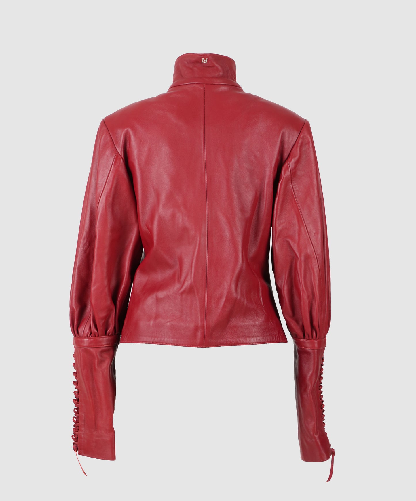 Jade Leather Jacket Red