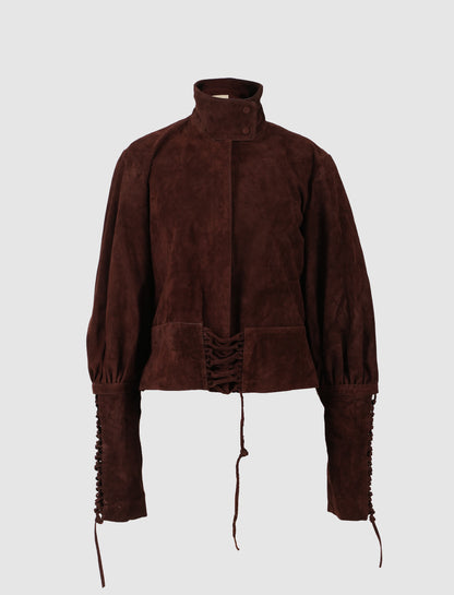 Jade Suede Jacket Brown