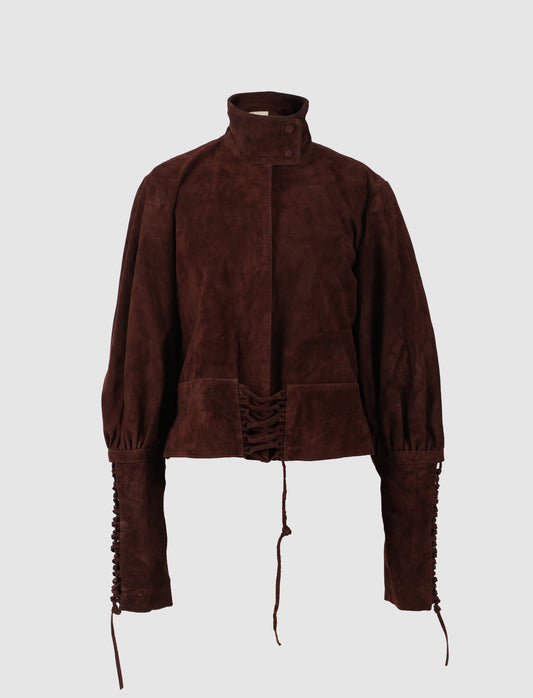 Jade Suede Jacket Brown