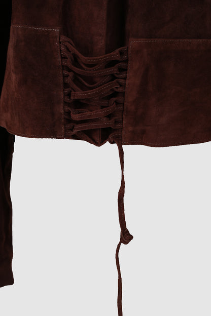 Jade Suede Jacket Brown