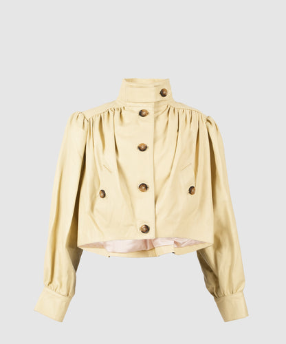 Lennox Leather Jacket Butter Yellow