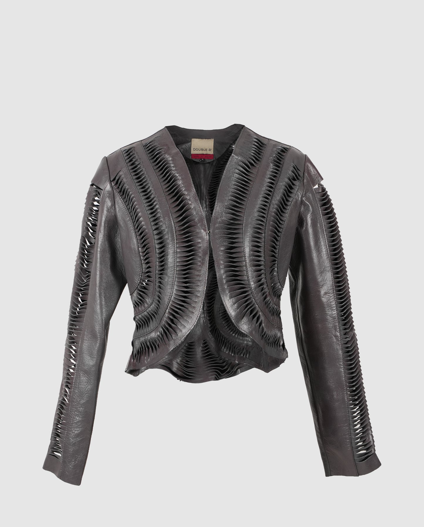 Kiara Leather Jacket Pewter