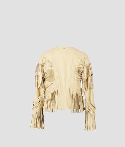 Aurora Leather Jacket Butter Yellow