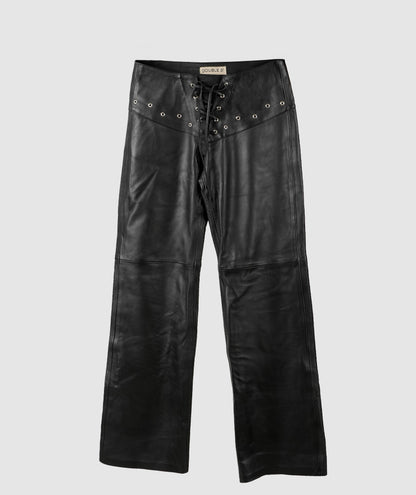 Jason Leather Pants Black