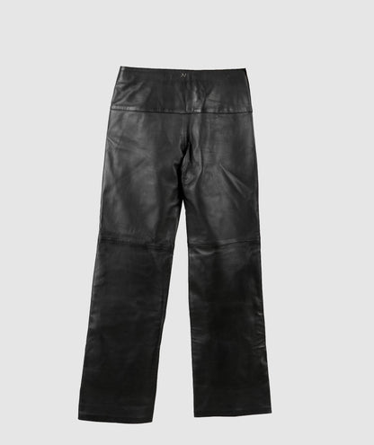 Jason Leather Pants Black